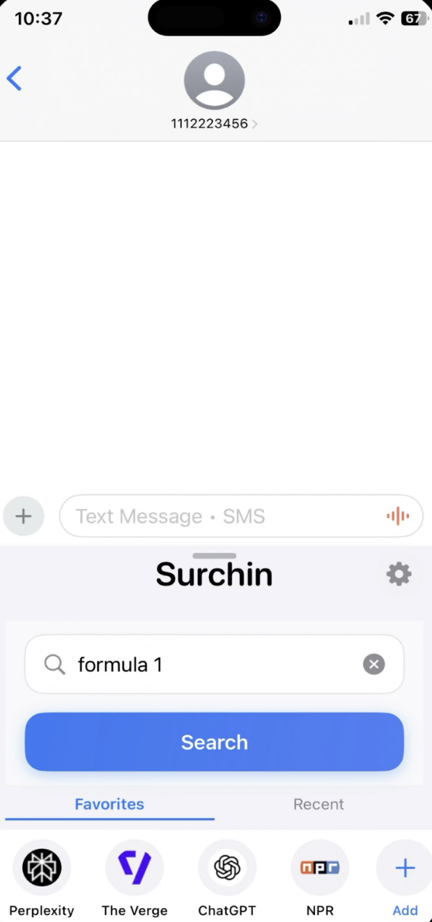 Screenshot of Surchin